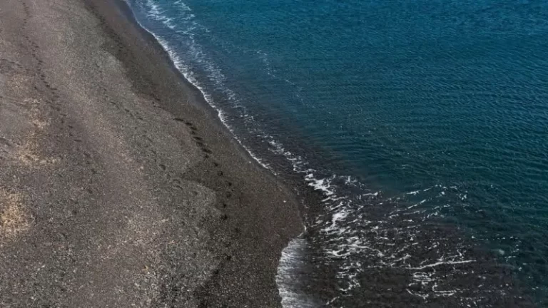 Black Sand Beaches in Santorini